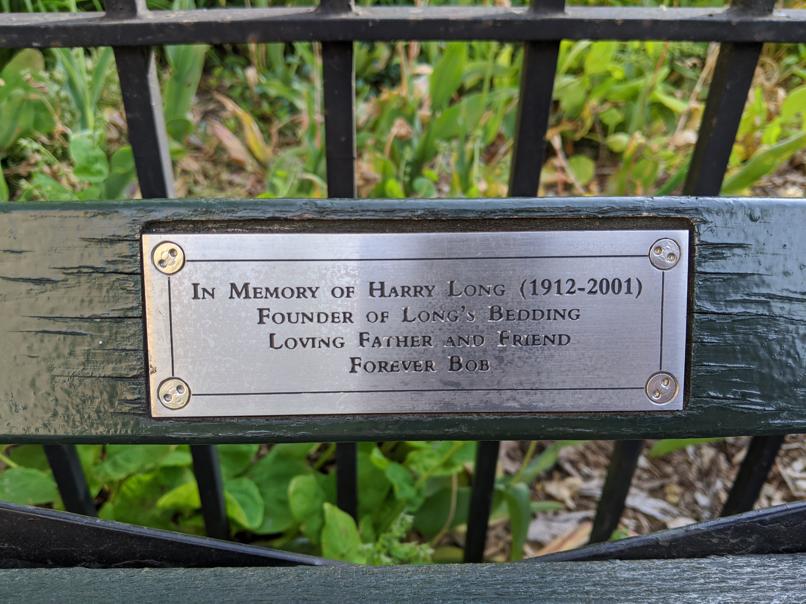 I saw this bench in Central Park