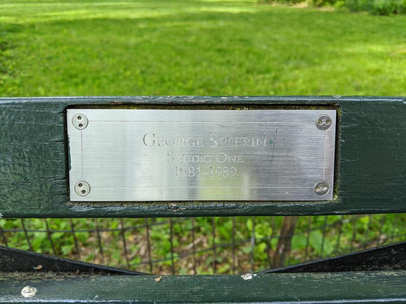 I saw this bench in Central Park