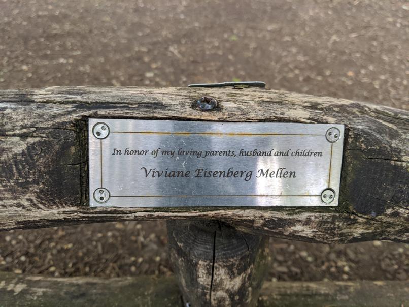 I saw this bench in Central Park