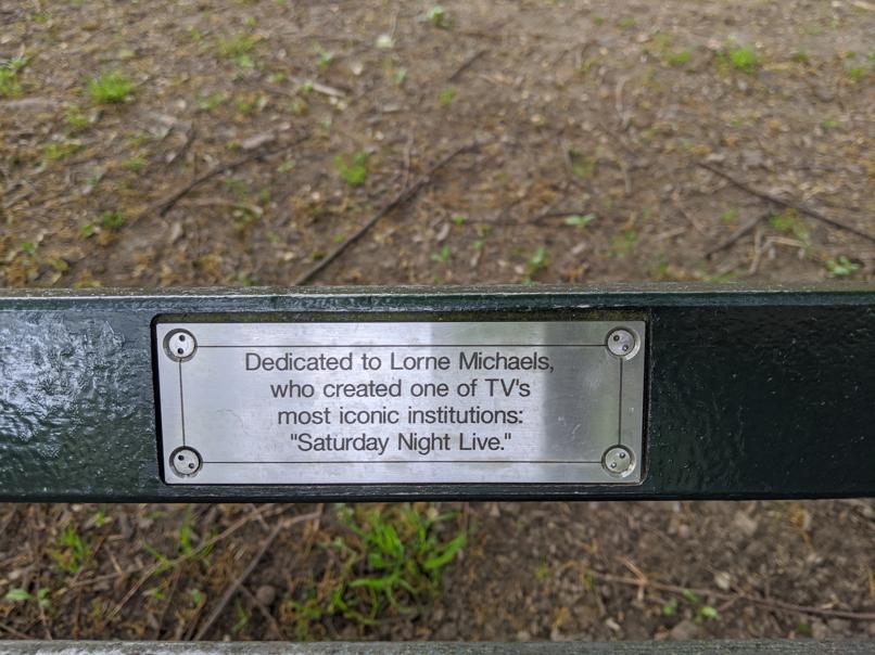 I saw this bench in Central Park