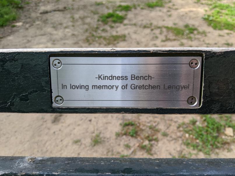 I saw this bench in Central Park