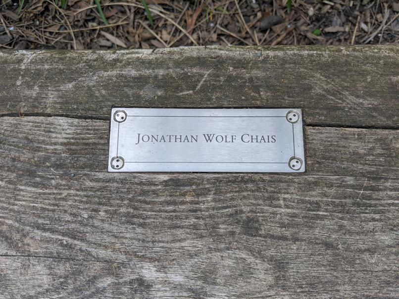 I saw this bench in Central Park