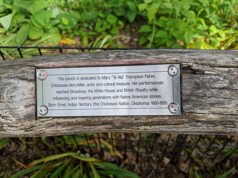 I saw this bench in Central Park