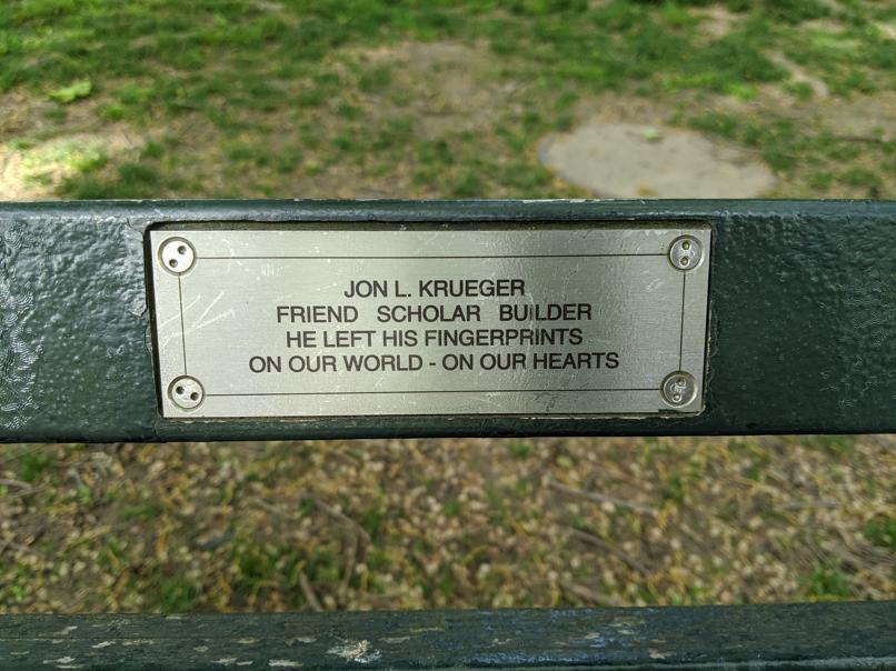 I saw this bench in Central Park