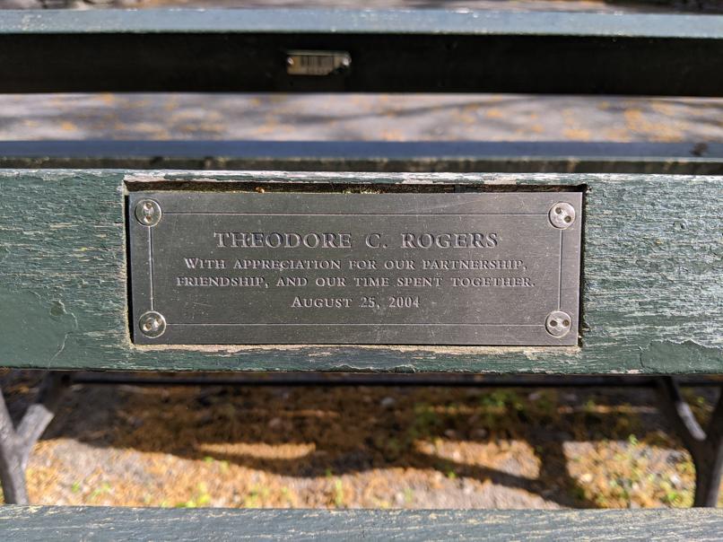 I saw this bench in Central Park