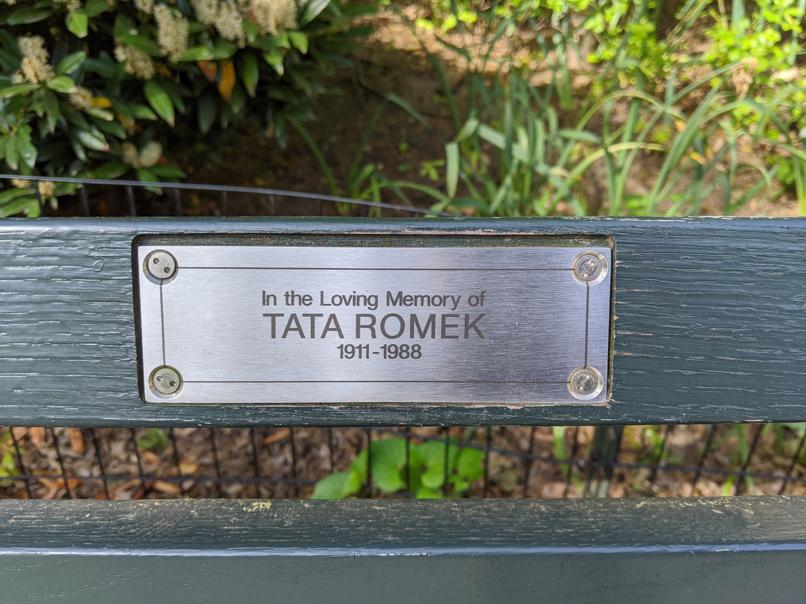 I saw this bench in Central Park