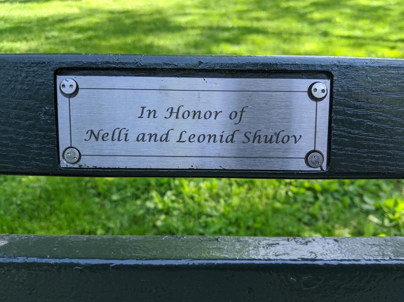 I saw this bench in Central Park