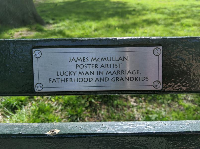 I saw this bench in Central Park