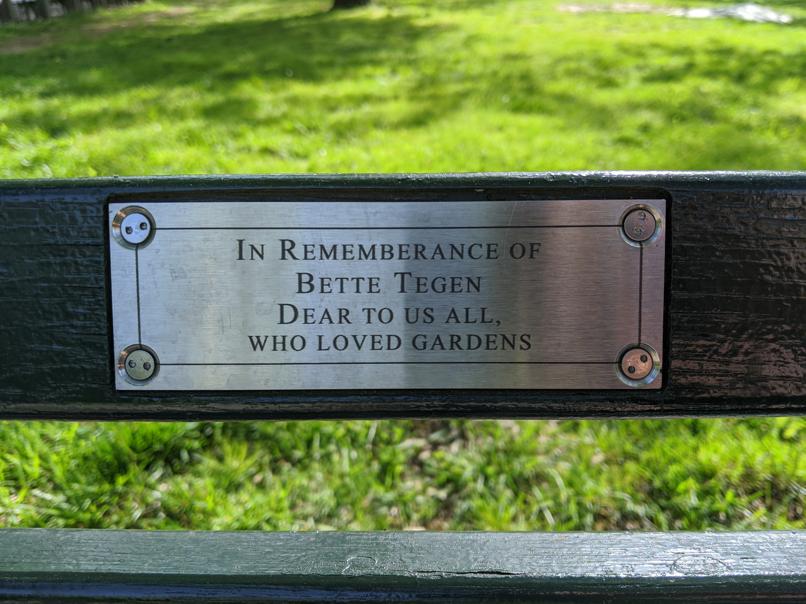 I saw this bench in Central Park