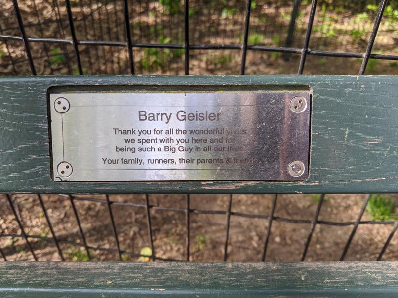 I saw this bench in Central Park