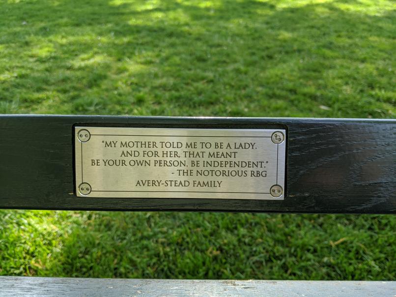 I saw this bench in Central Park