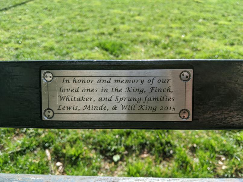 I saw this bench in Central Park