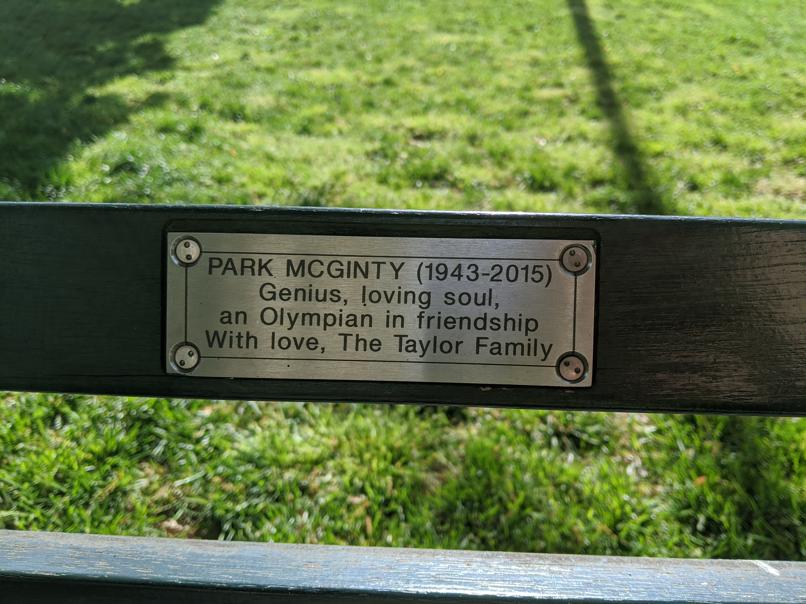 I saw this bench in Central Park