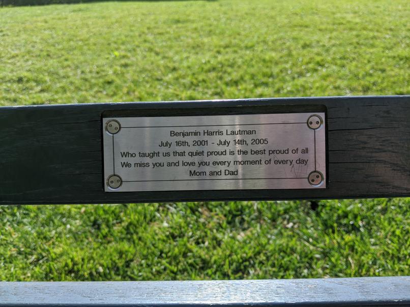 I saw this bench in Central Park