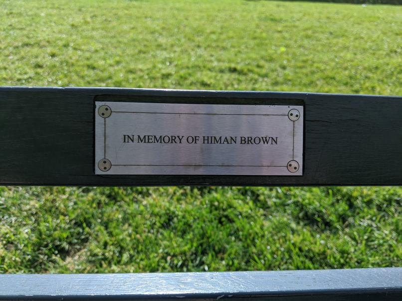 I saw this bench in Central Park