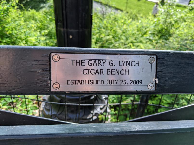 I saw this bench in Central Park