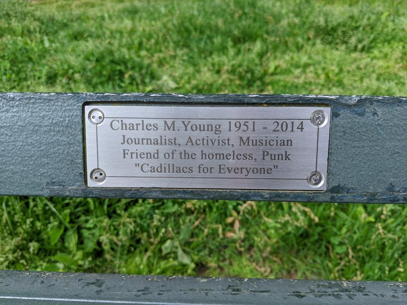 I saw this bench in Central Park