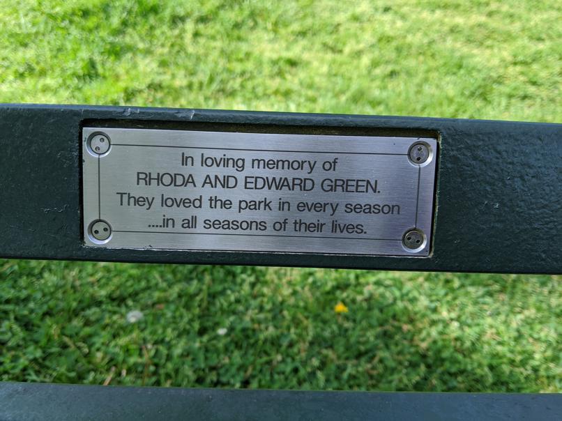 I saw this bench in Central Park