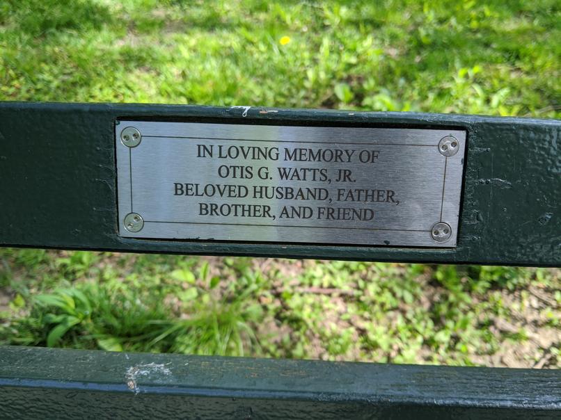 I saw this bench in Central Park