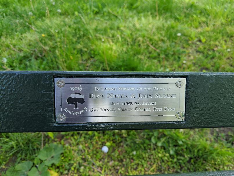 I saw this bench in Central Park