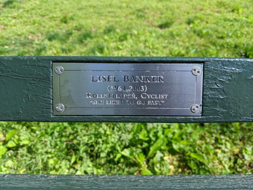 I saw this bench in Central Park