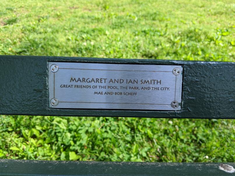 I saw this bench in Central Park