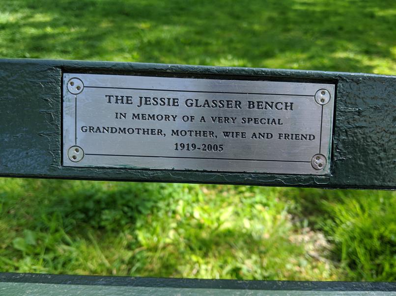 I saw this bench in Central Park