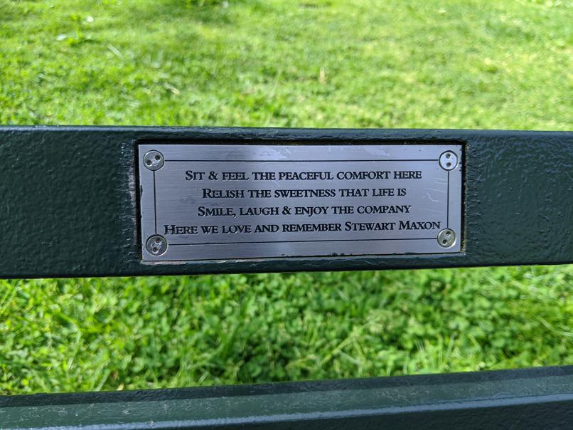 I saw this bench in Central Park