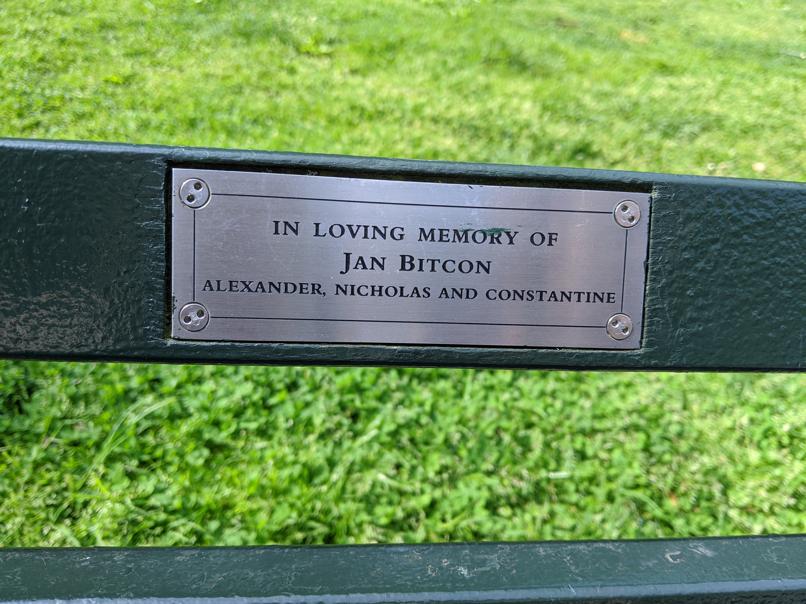 I saw this bench in Central Park