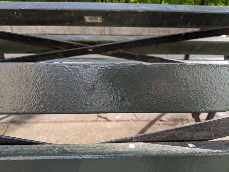 I saw this bench in Central Park