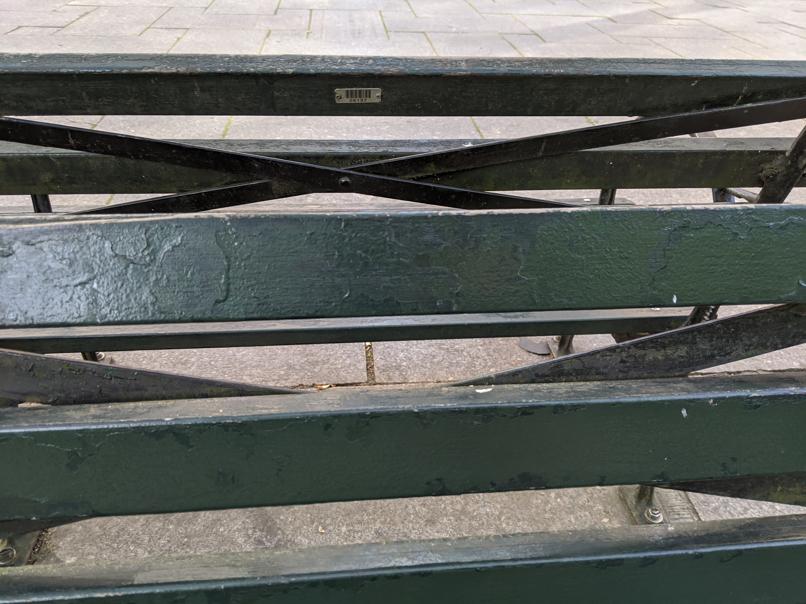 I saw this bench in Central Park