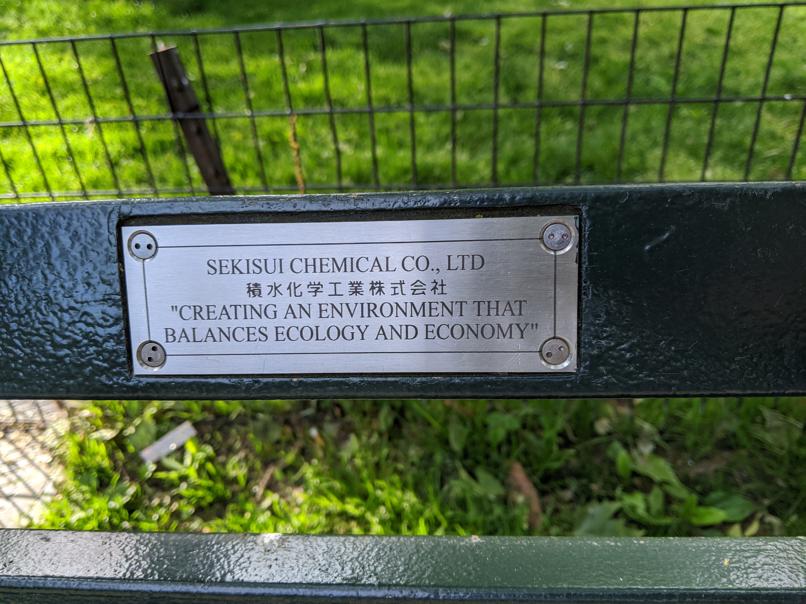 I saw this bench in Central Park