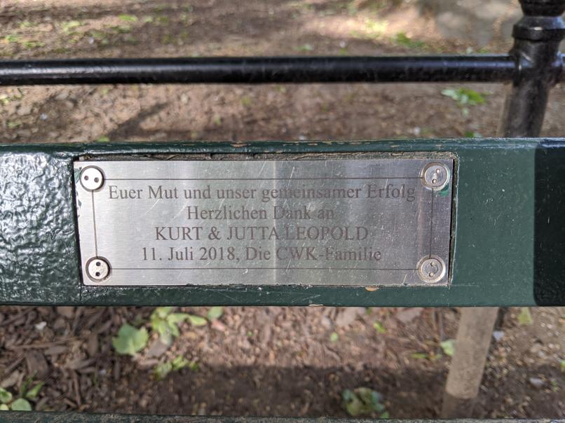 I saw this bench in Central Park