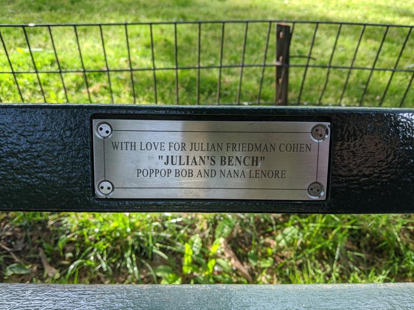 I saw this bench in Central Park