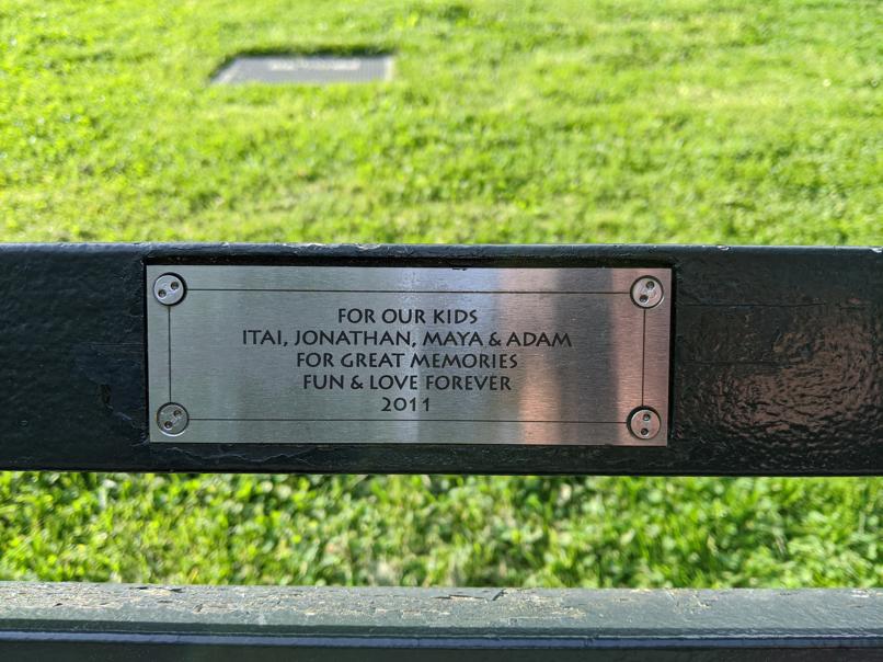 I saw this bench in Central Park