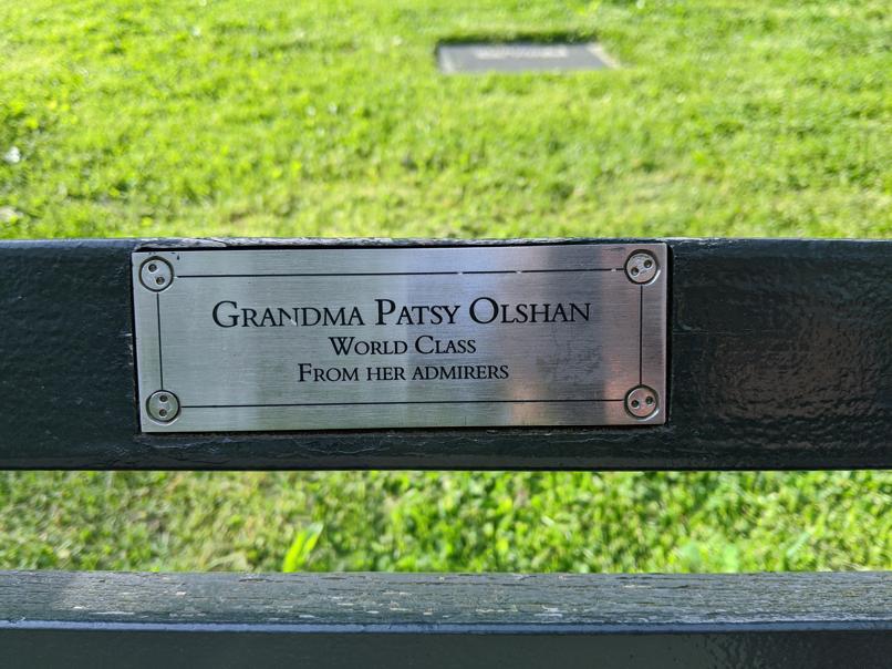 I saw this bench in Central Park