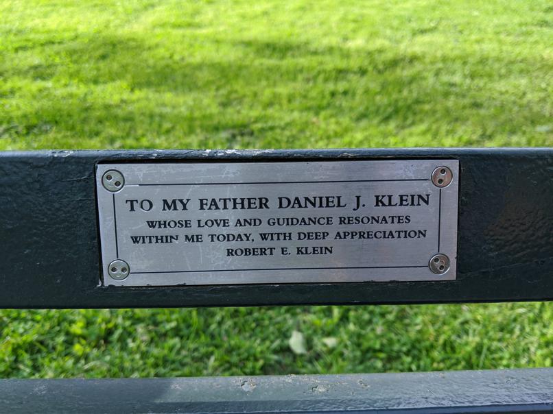 I saw this bench in Central Park