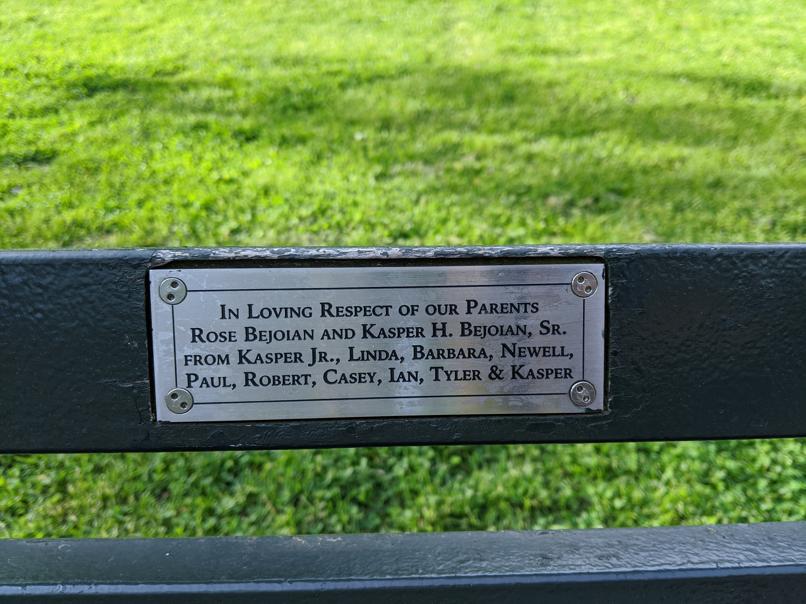 I saw this bench in Central Park