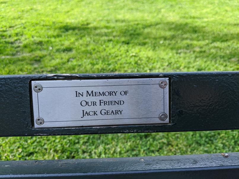 I saw this bench in Central Park