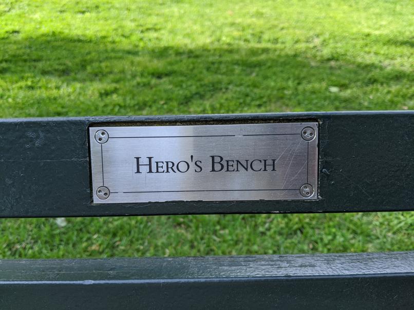 I saw this bench in Central Park