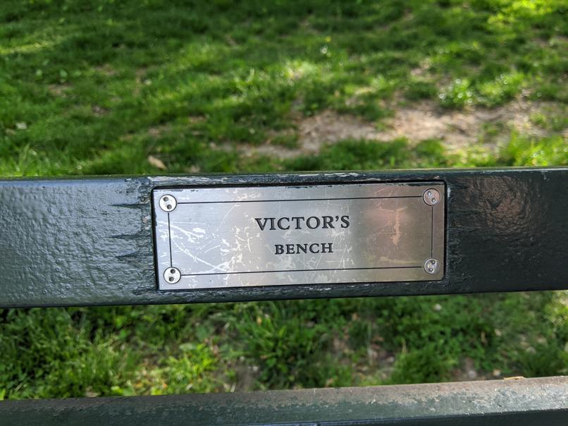 I saw this bench in Central Park