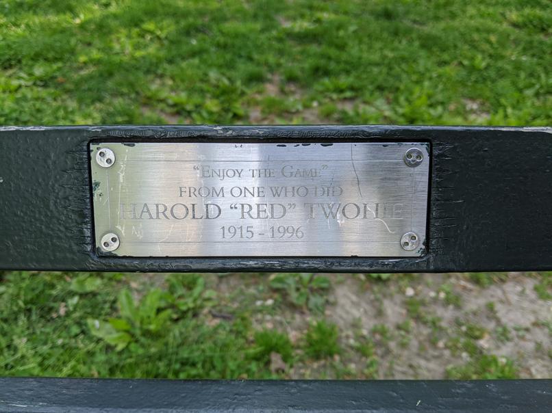 I saw this bench in Central Park