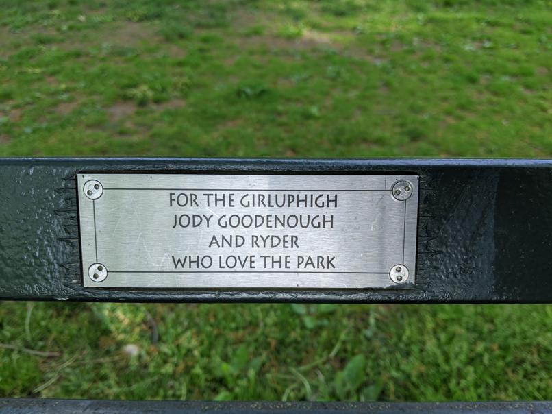 I saw this bench in Central Park