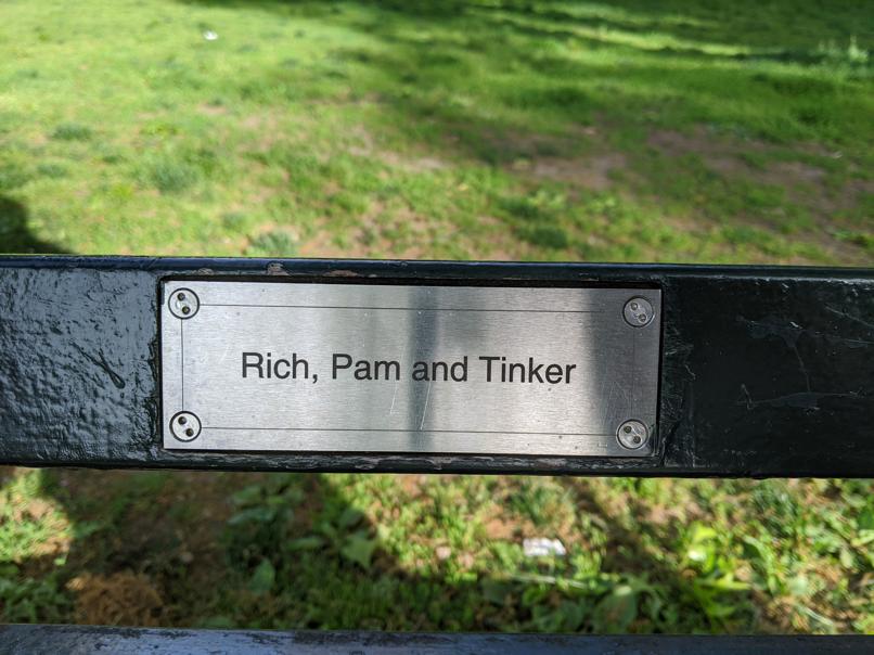 I saw this bench in Central Park