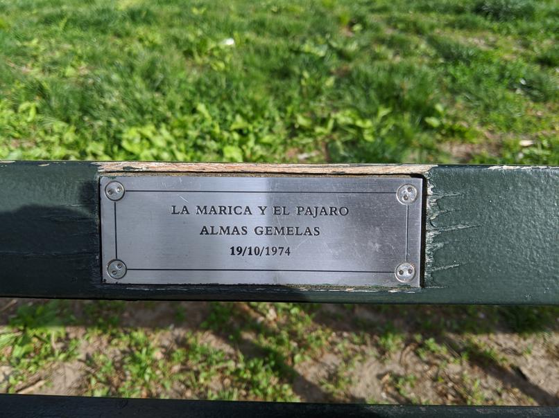 I saw this bench in Central Park