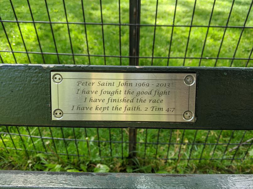 I saw this bench in Central Park