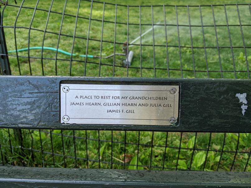 I saw this bench in Central Park