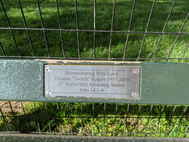 I saw this bench in Central Park