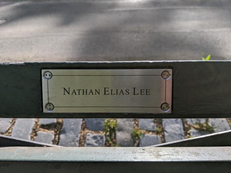 I saw this bench in Central Park