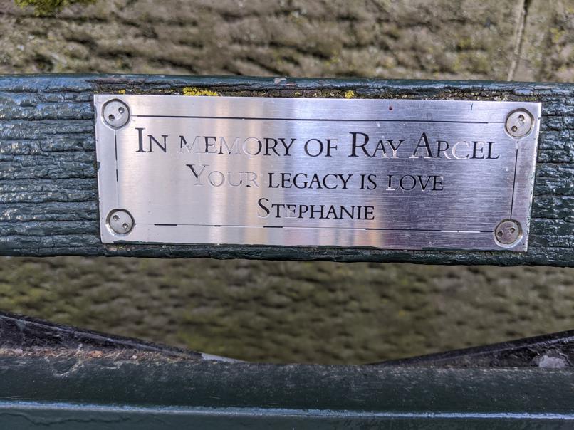 I saw this bench in Central Park